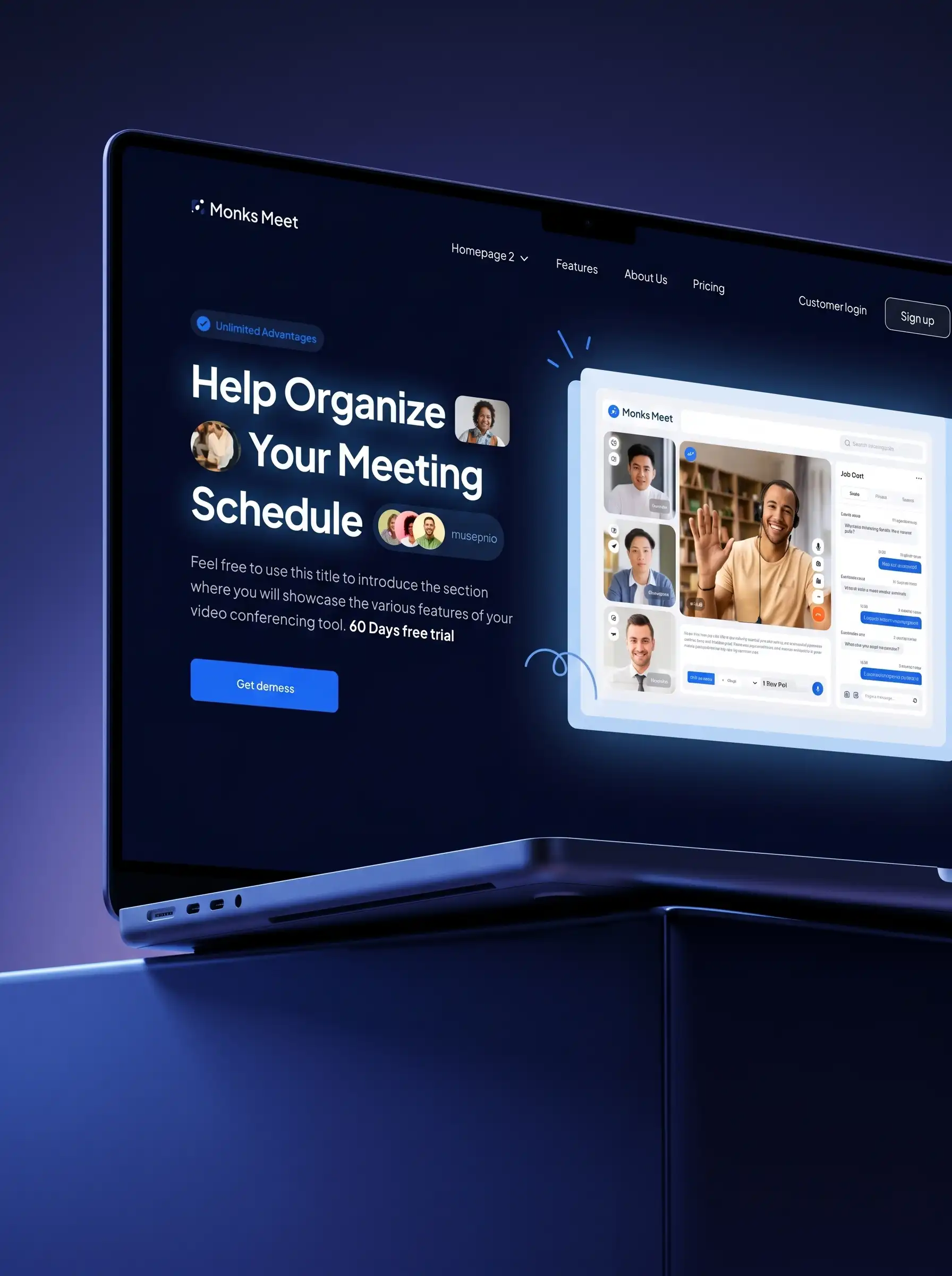 Mockup de Landing Page Mobile